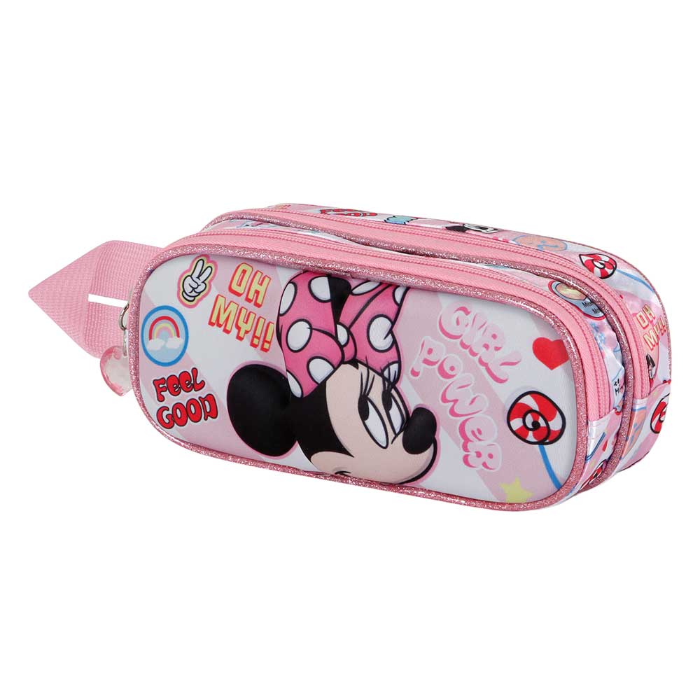 Trousse 3D Double Disney Minnie Mouse « Power »