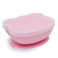 Ciotola in silicone a forma di orso rosa cipria
