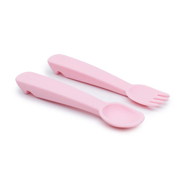 Powder Pink baby cutlery set