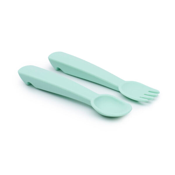 Minty Green baby cutlery set
