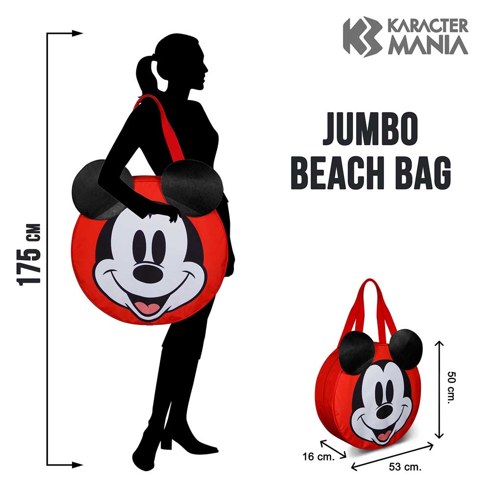 Sac de Plage Jumbo Disney Mickey Mouse « Face »