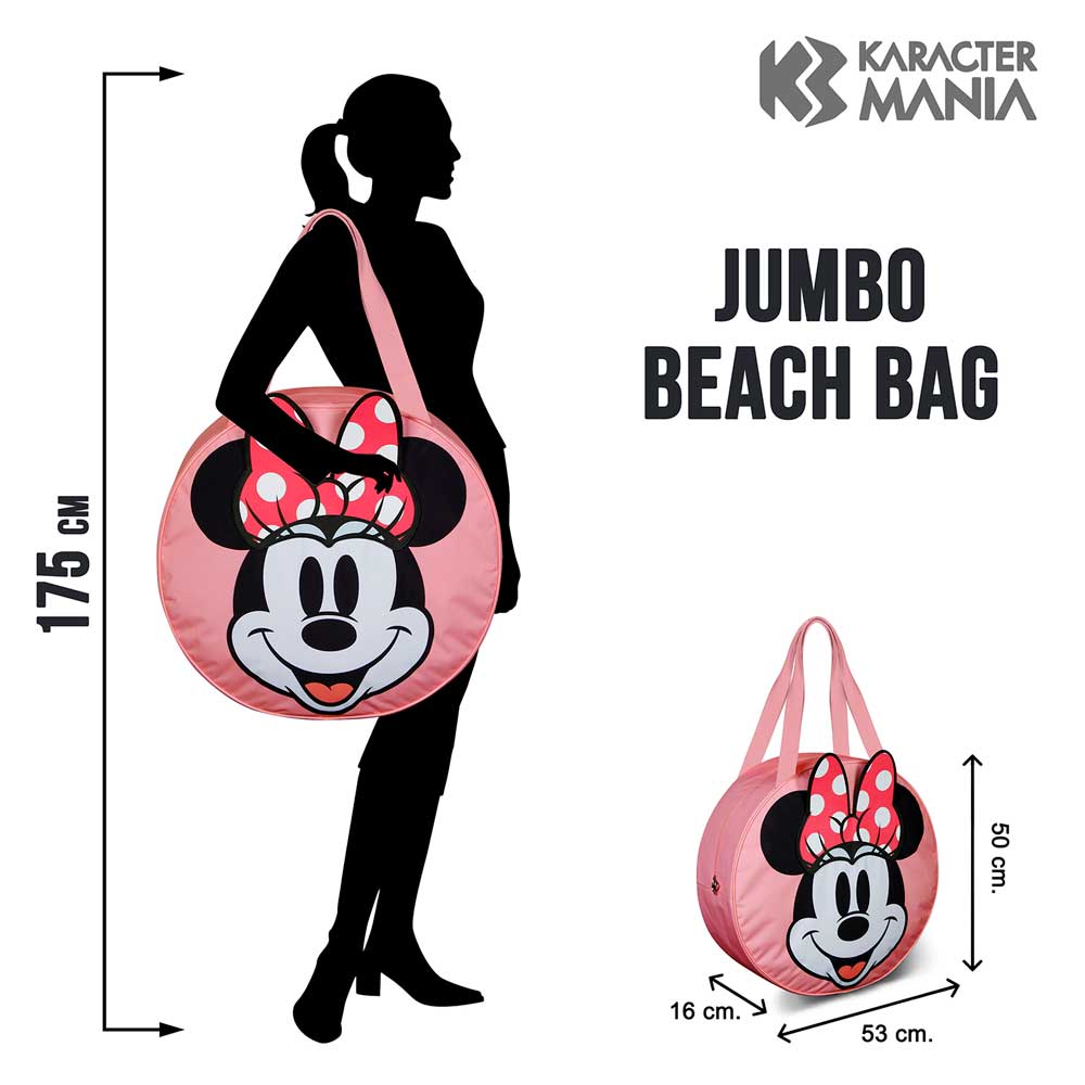 Sac de Plage Jumbo Disney Minnie Mouse « Face »