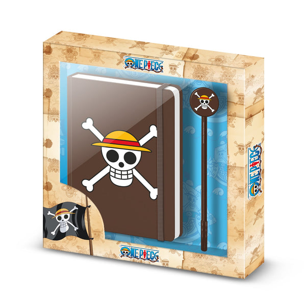 Coffret Journal + Stylo One Piece « Skull »