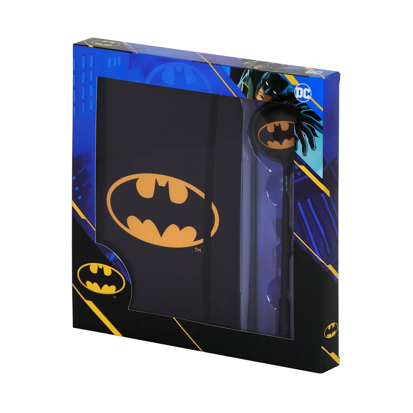 Coffret Journal + Stylo Fashion DC Comics Batman « Batsignal » – Noir