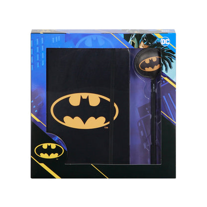 Coffret Journal + Stylo Fashion DC Comics Batman « Batsignal » – Noir