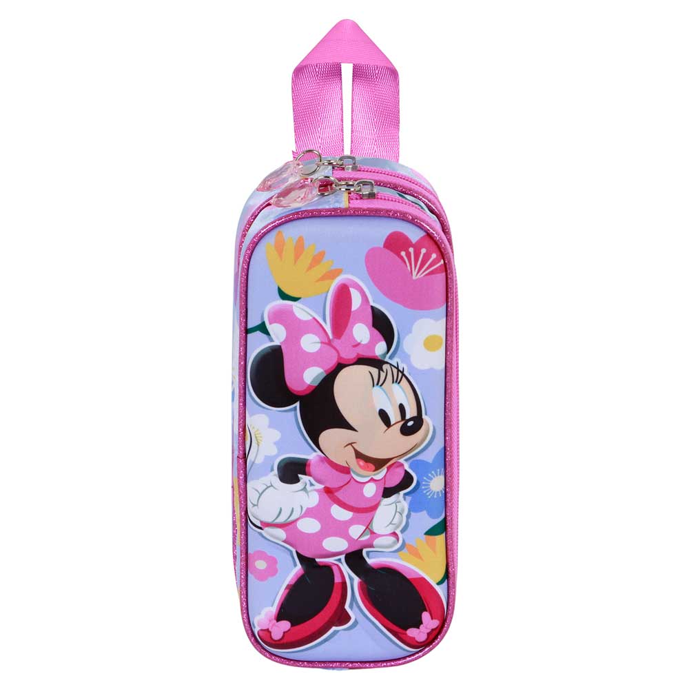 Trousse 3D Double Disney Minnie Mouse « Spring » – Lilas