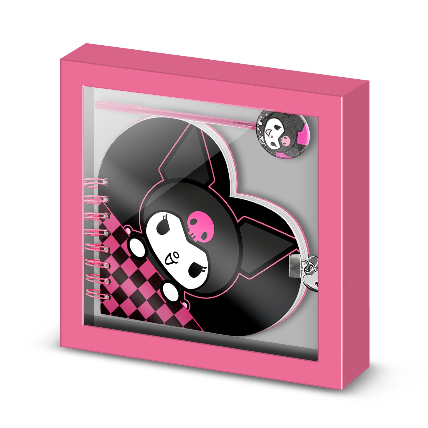 Coffret Journal + Stylo Hello Kitty « Kuromi » – Multicolore