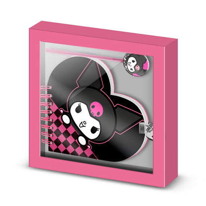 Coffret Journal + Stylo Hello Kitty « Kuromi » – Multicolore