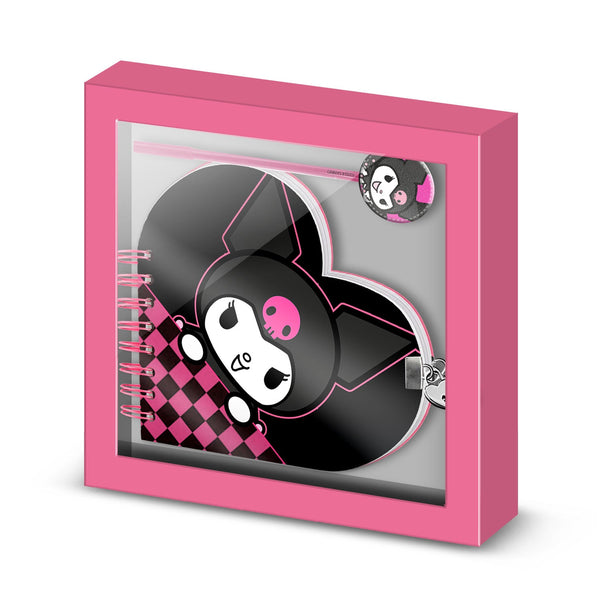 Coffret Journal + Stylo Hello Kitty « Kuromi »
