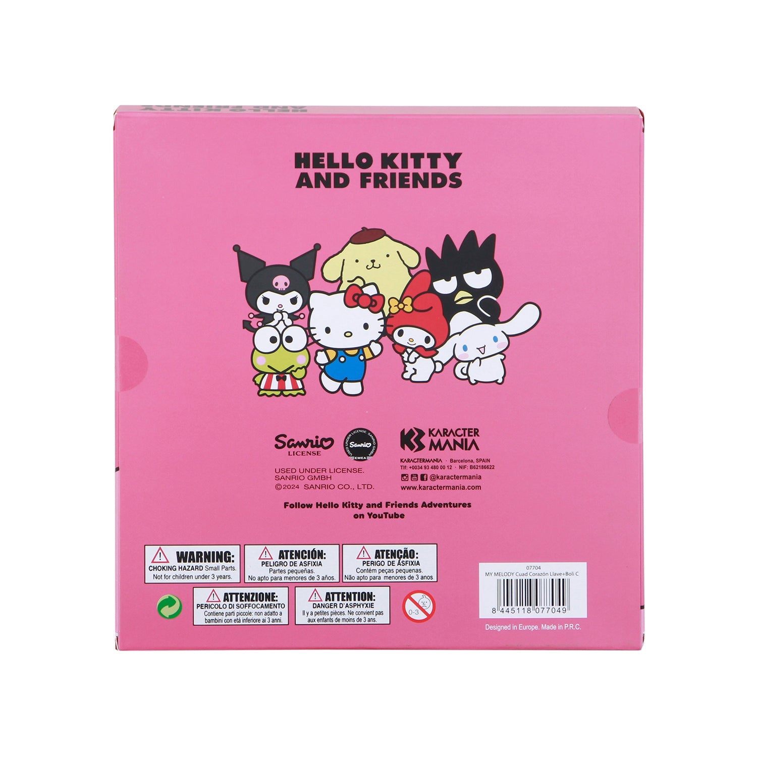 Pack mignon de journal Cœur + stylo Hello Kitty « My Melody »
