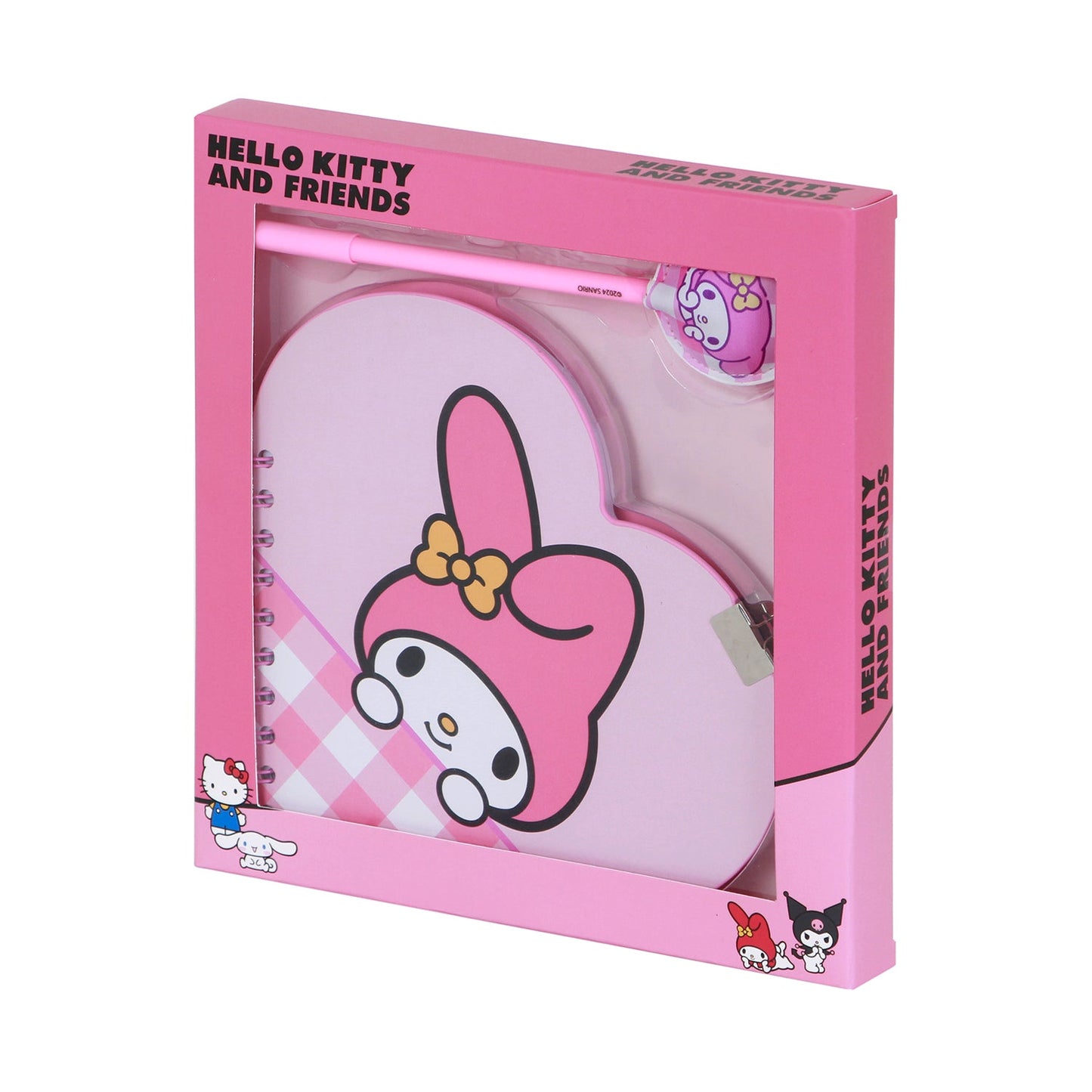Pack mignon de journal Cœur + stylo Hello Kitty « My Melody »