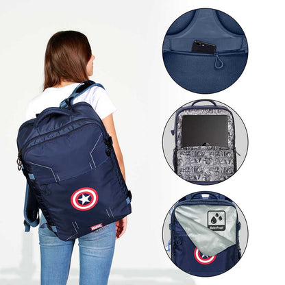 Sac à Dos de Voyage Mercury 47x23x33cm Marvel Captain America « Gears-Grand »