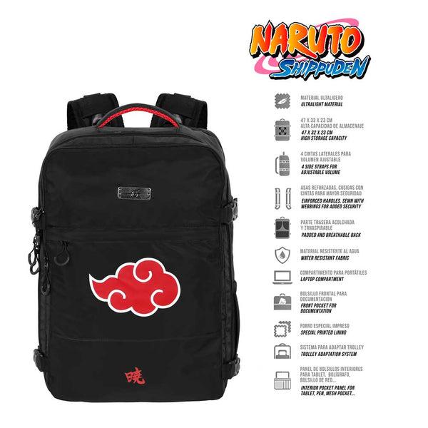 Sac à Dos de Voyage Mercury 47x23x33cm Naruto « Clouds-Grand »