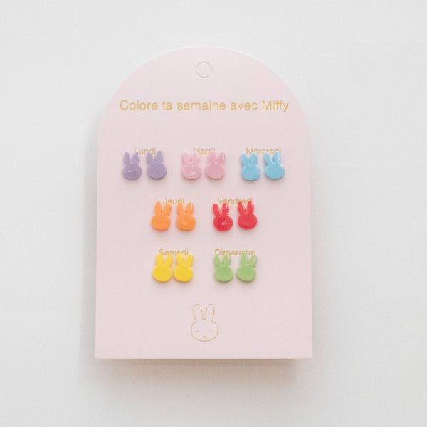 Miffy Earrings - 7 pairs