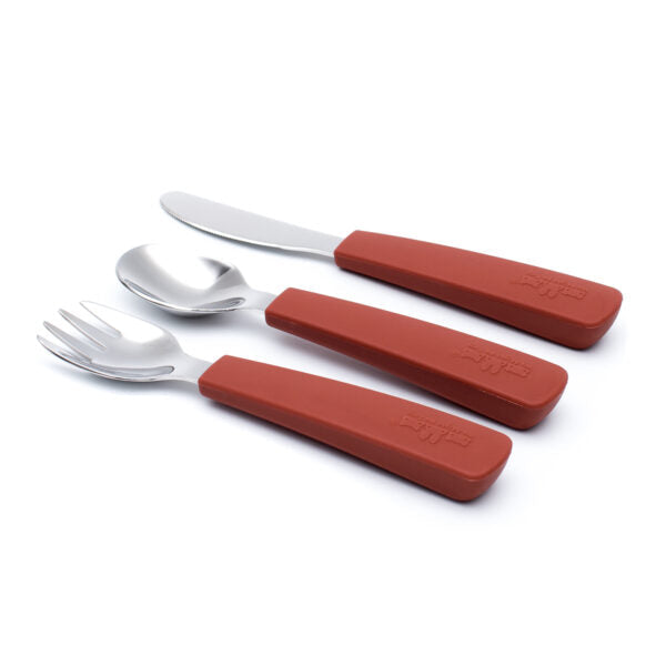 Rust children's cutlery set