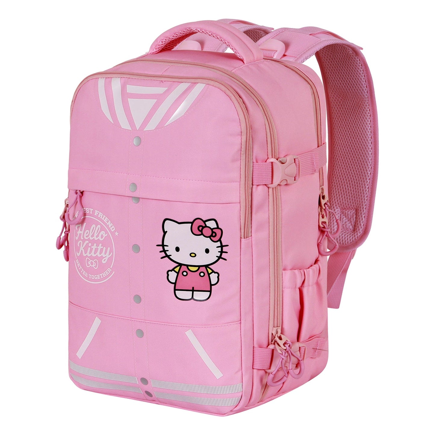 Sac à Dos Mercury 2.0 Voyage Cabine Avion 40x20x25cm Hello Kitty « Varsity » – Rose