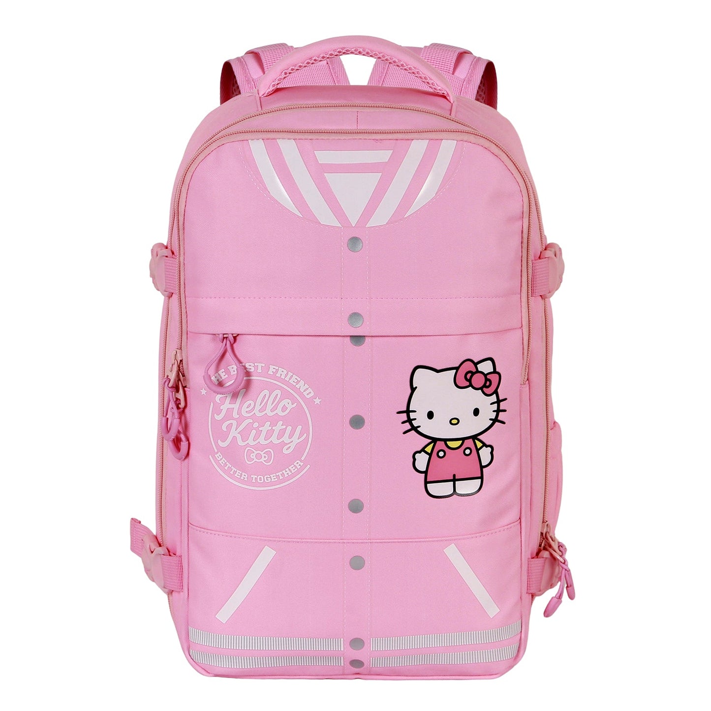 Sac à Dos Mercury 2.0 Voyage Cabine Avion 40x20x25cm Hello Kitty « Varsity » – Rose