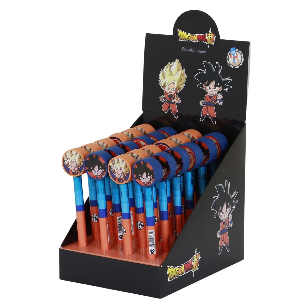 Stylo gel effaçable Dragon Ball « Ultra Instinct » — visuel de l’assortiment, article vendu à l’unité