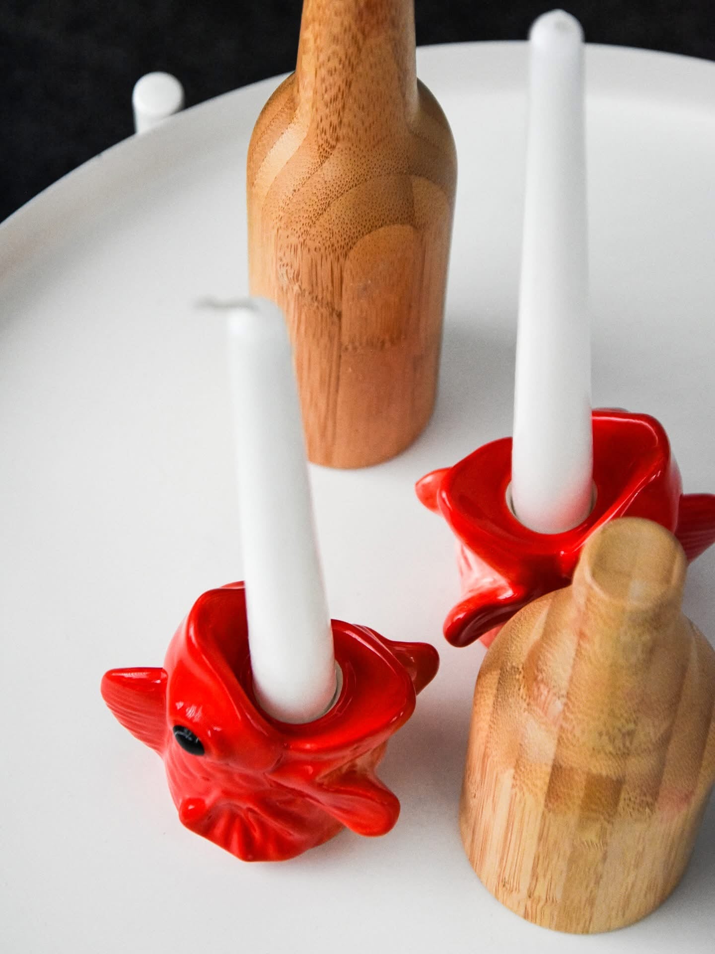 Goldfish Candle Holders