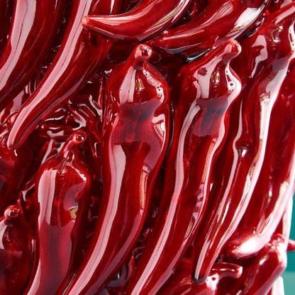Chili vase, burgundy