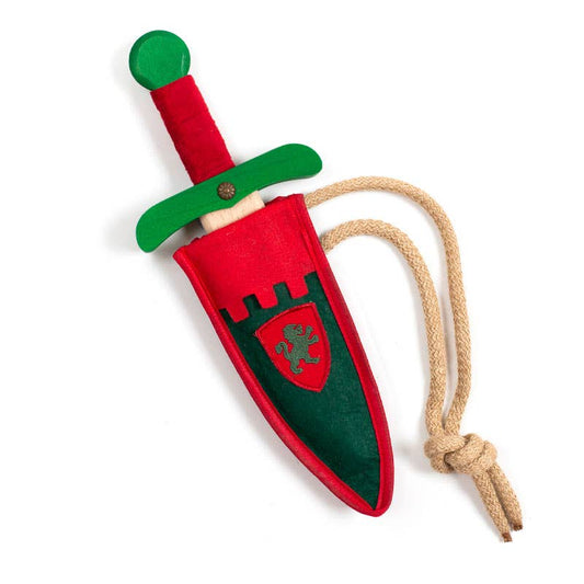 DAGGER KAMELOT VERT + POCHETTE LION - KALID MEDIEVAL