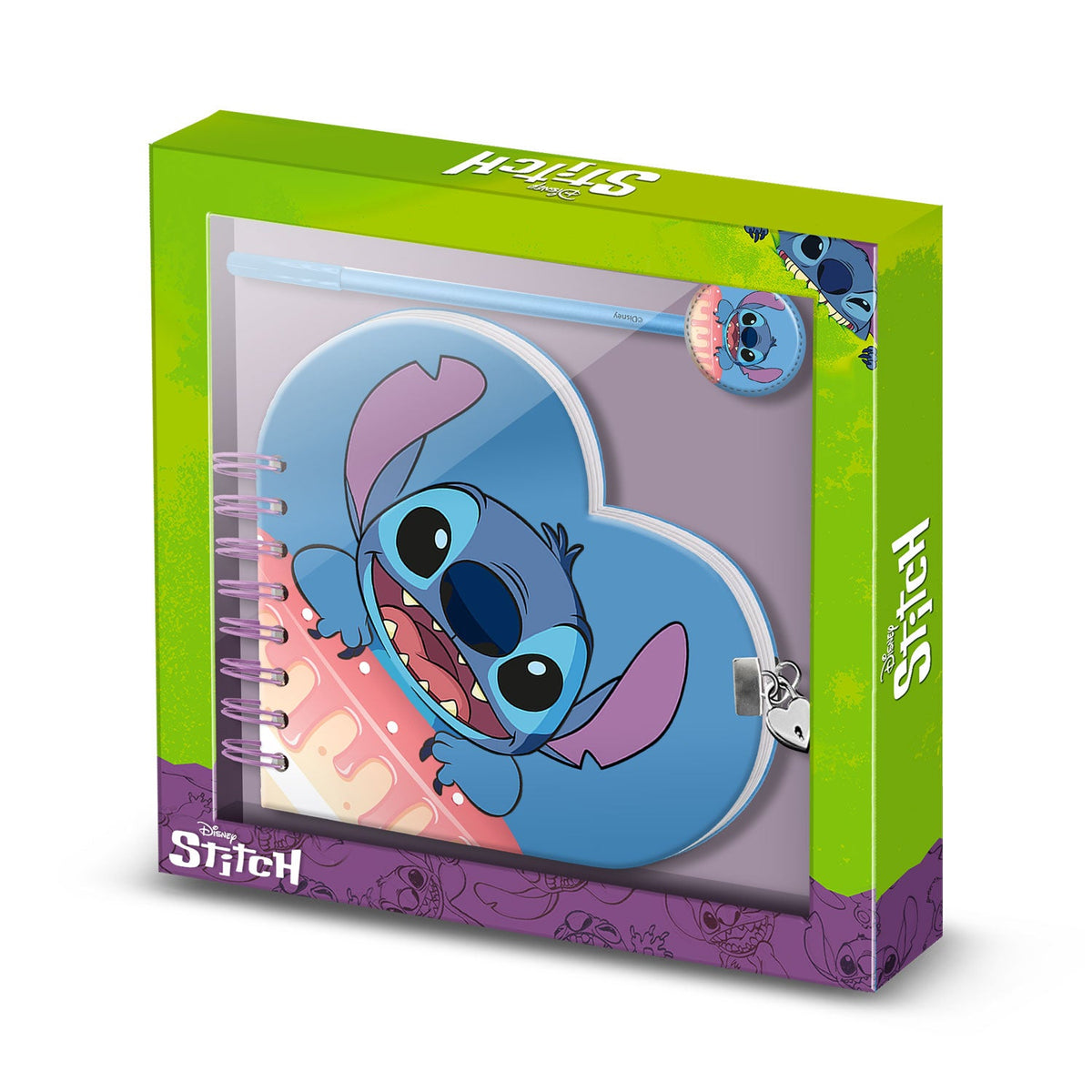 Coffret Journal + Stylo Disney Lilo & Stitch « Cake »