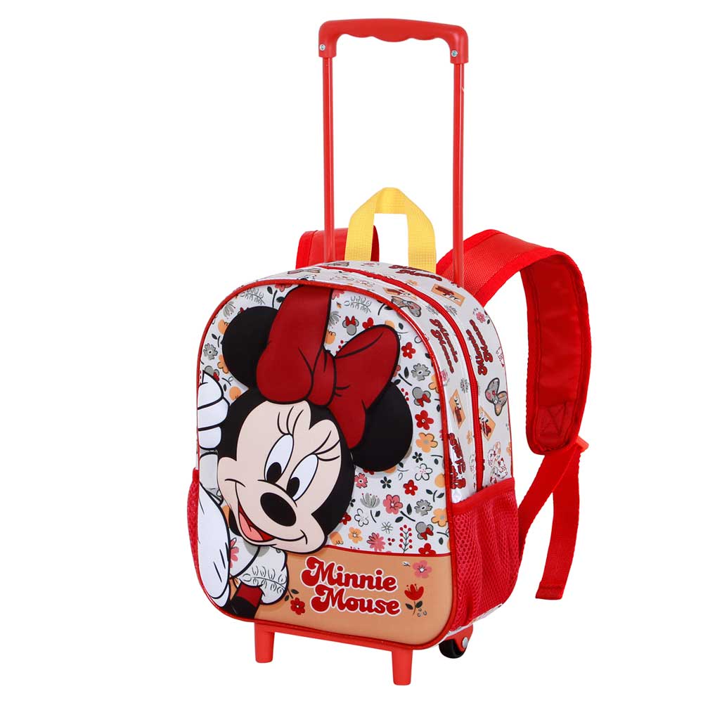 Sac à Dos 3D à Roulettes Petit Disney Minnie Mouse « Flowered »