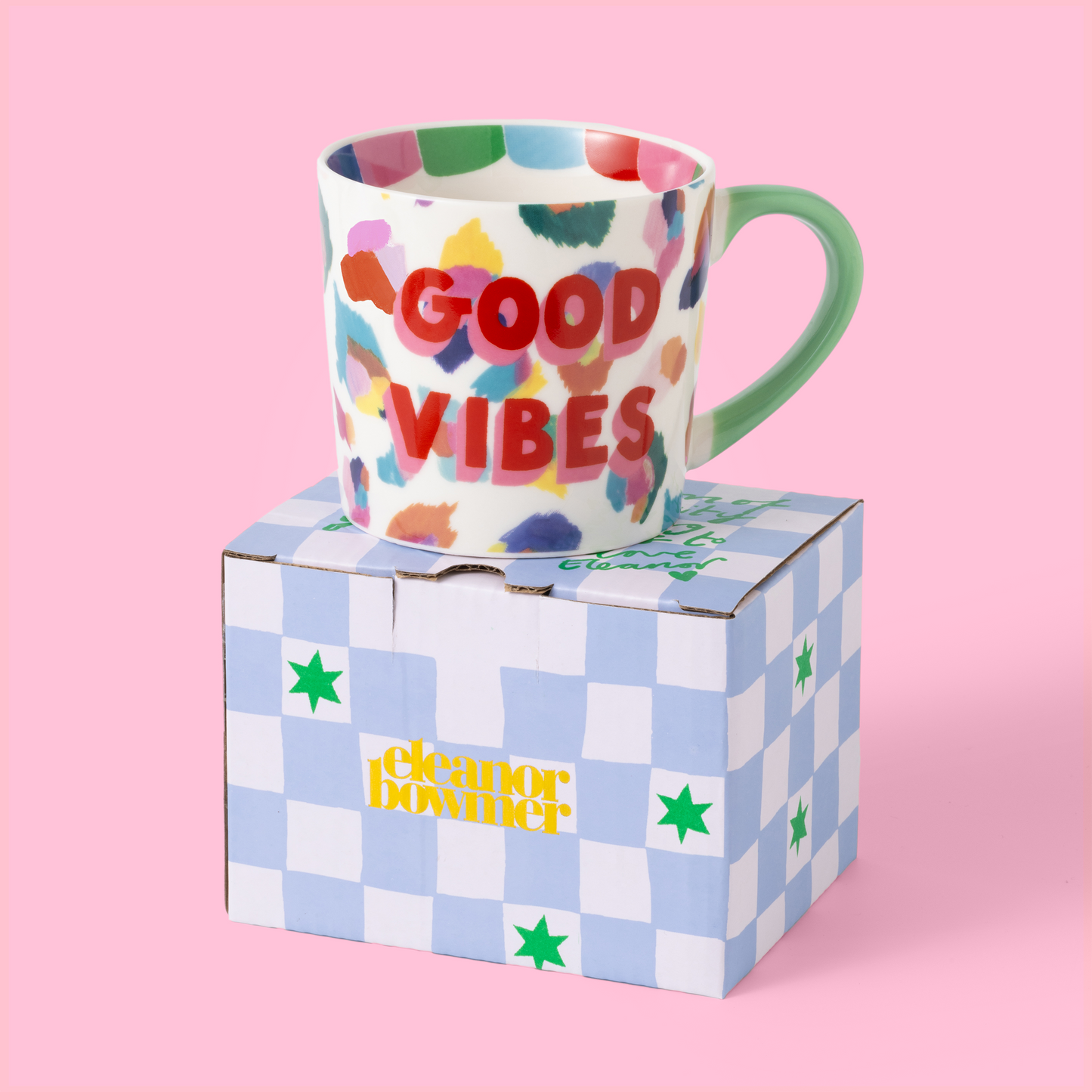 Painted Leopard Mug - Good Vibes