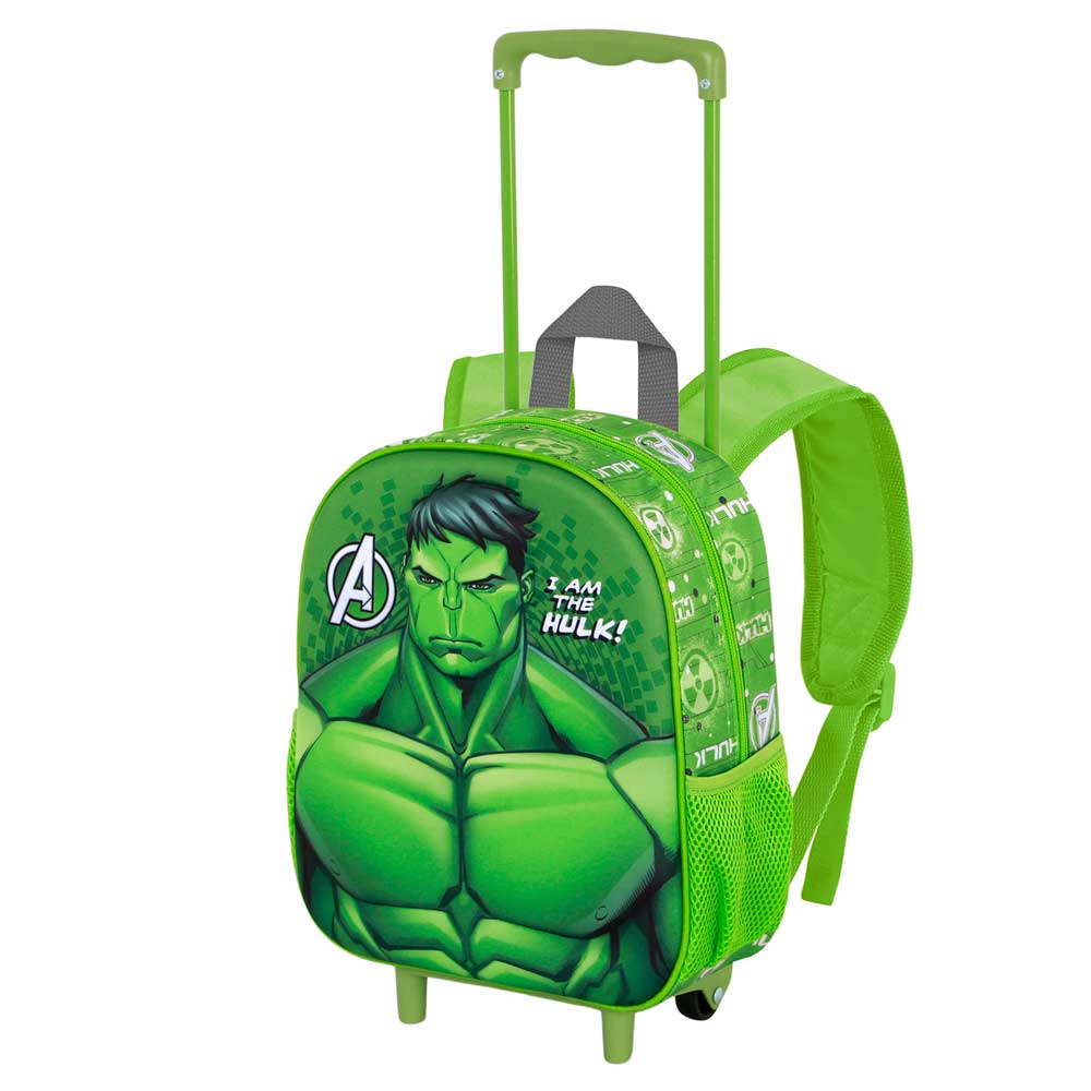 Sac à Dos 3D à Roulettes Petit Marvel « Hulk Rage »