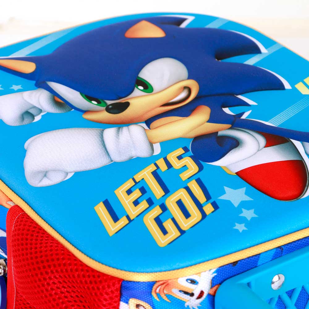 Sac à Dos 3D à Roulettes Petit Sonic the Hedgehog « SEGA Go »