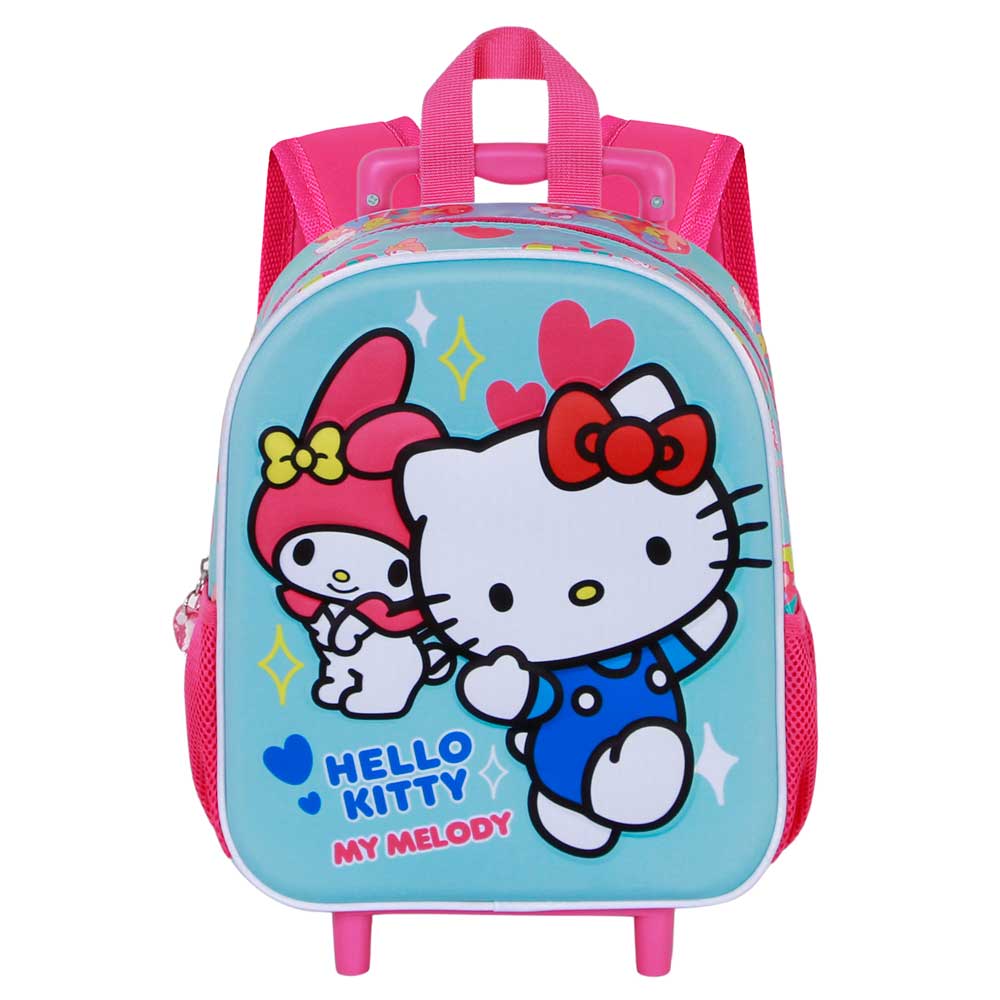 Sac à Dos 3D d'amitié avec roues petit Hello Kitty