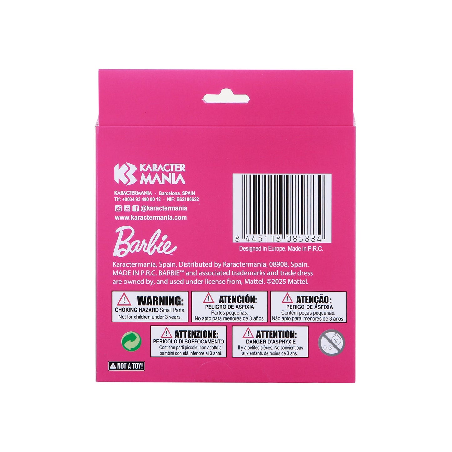Lot de 4 Marqueurs Fluorescents Barbie