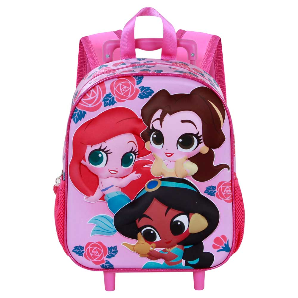 Sac à Dos 3D à Roulettes Petit Disney Princesses « Flowers »