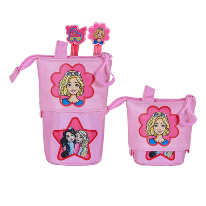 Trousse Cute + 2 Stylos Gel Effaçables Barbie « Flower »