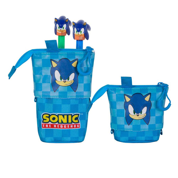 Trousse Mignonne + 2 Stylos Gel Effaçables Sonic the Hedgehog – Bleu