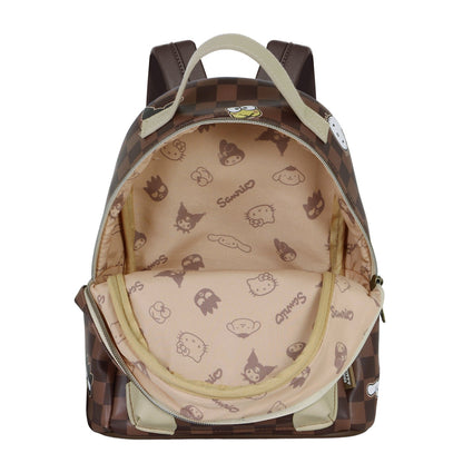 Sac à Dos Heady Petit Hello Kitty « Squares » – Brun
