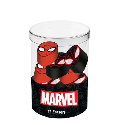 Cube avec 12 gommes à effacer Marvel Spider-Man « Peter » – Rouge