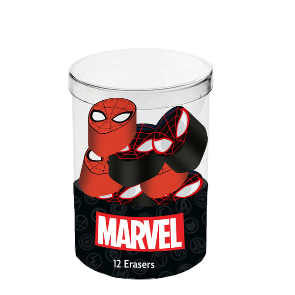 Cube avec 12 gommes à effacer Marvel Spider-Man « Peter » – Rouge