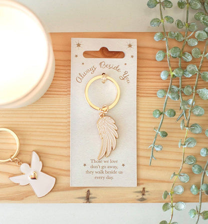 Porte-clés aile d'ange personnalisé