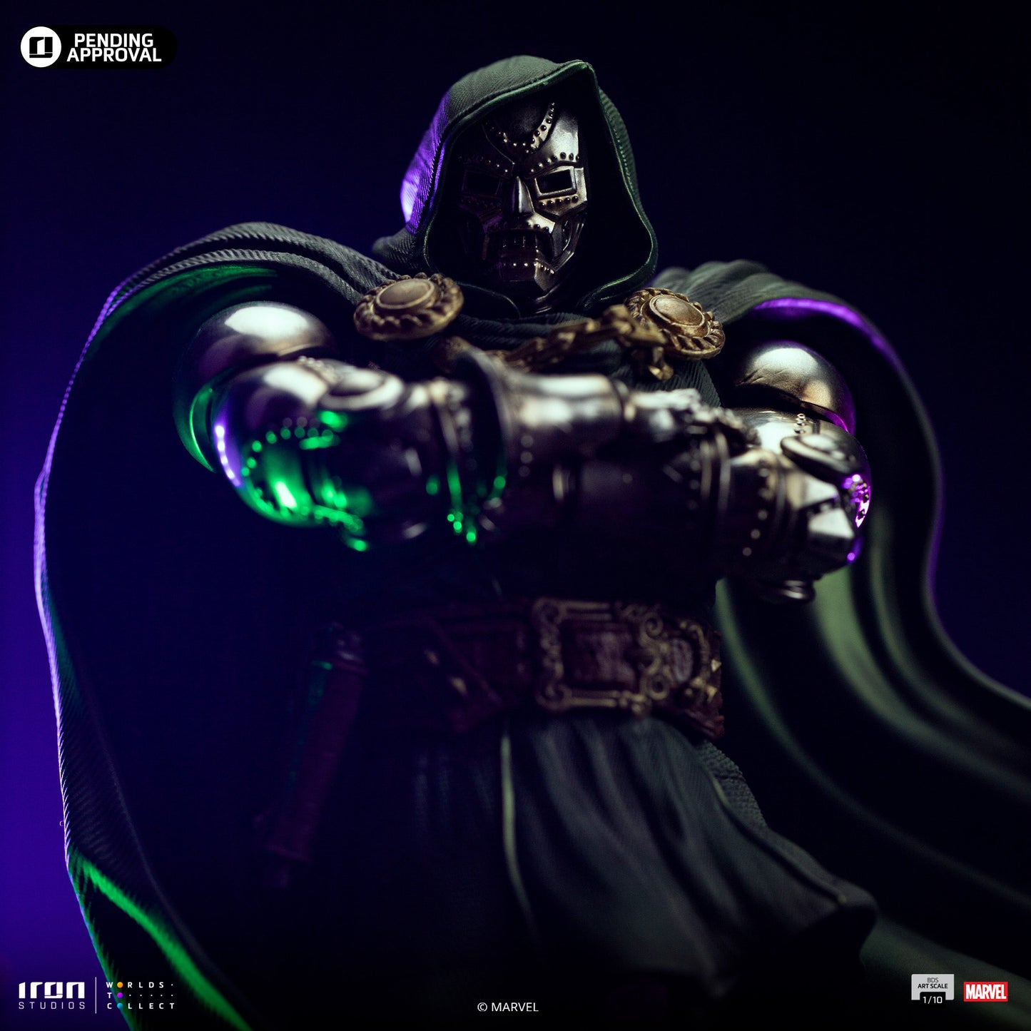 Doctor Doom Statue - Infinity Gauntlet Diorama - Art Scale 1/10 - Iron Studios
