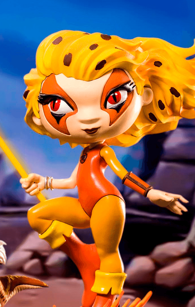 Cheetara and Snarf Statue - Thundercats - Minico - Iron Studios