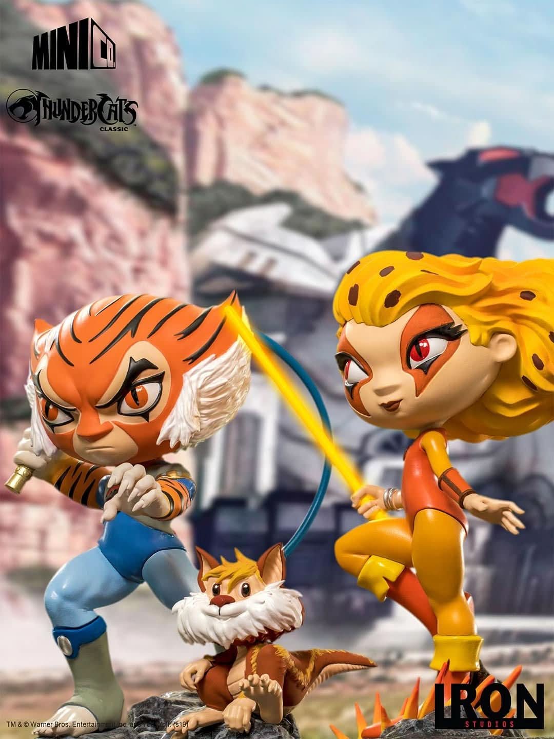 Cheetara and Snarf Statue - Thundercats - Minico - Iron Studios