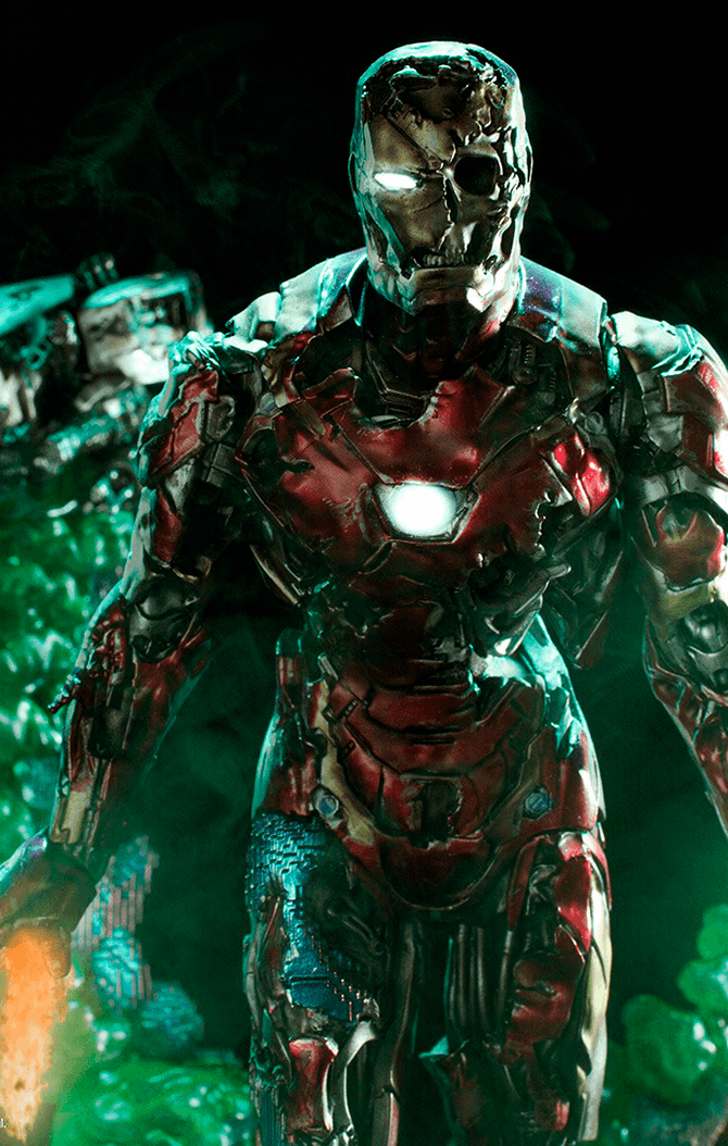 Iron Man Illusion Deluxe Statue - Spider-Man: Far From Home - Art Scale 1/10 - Iron Studios