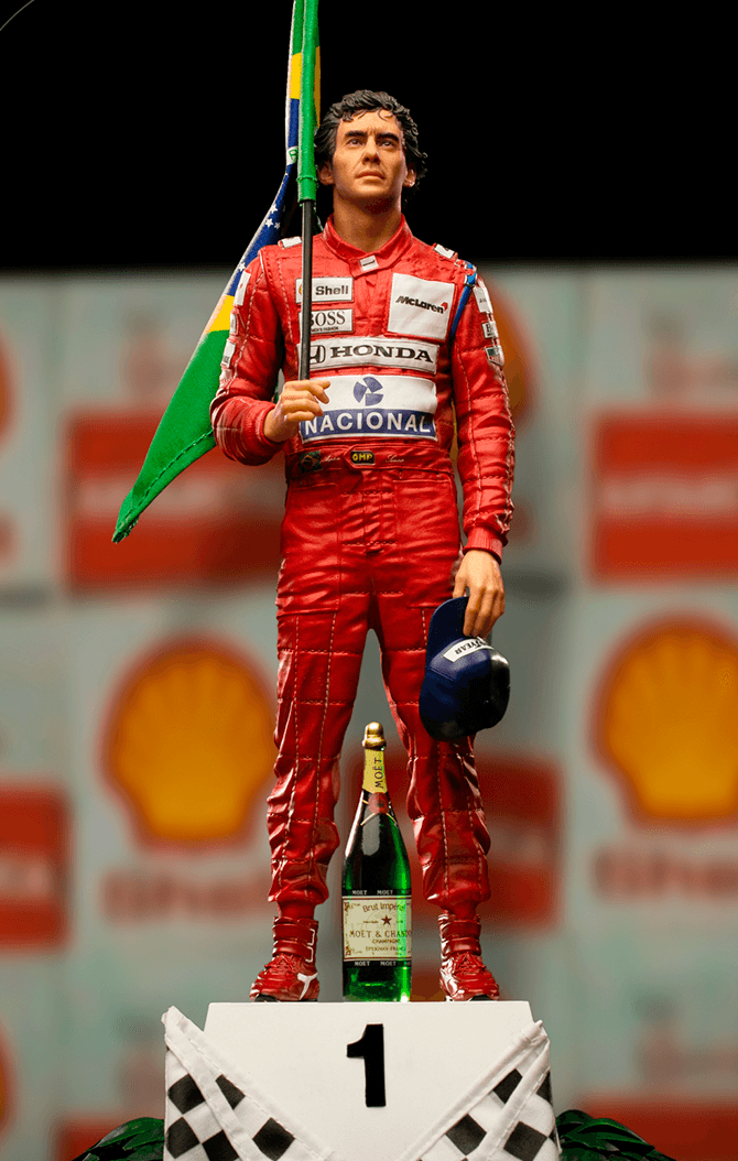Ayrton Senna Deluxe - Brazil GP 1991 - Art Scale 1/10 - Iron Studios