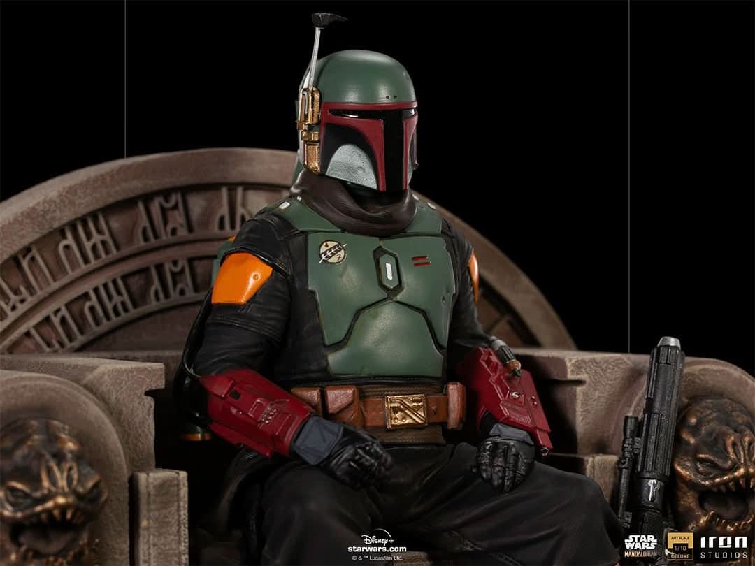 Statue Boba Fett on Throne - Star Wars: The Mandalorian - Art Scale 1/10