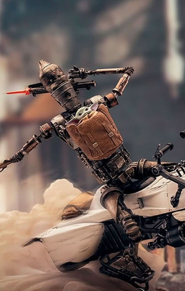 Statue IG-11 and The Child - Star Wars: The Mandalorian - BDS Art Scale 1/10
