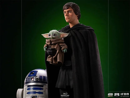 Luke Skywalker, R2-D2, and Grogu - Star Wars: The Mandalorian - Legacy Replica 1/4 - Iron Studios