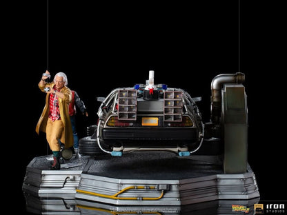 Delorean Full Set Deluxe Statue - Back to the Future II - Art Scale 1/10 - Iron Studios