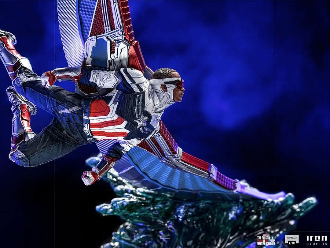 Captain America Sam Wilson Statue - The Falcon and the Winter Soldier - BDS Art Scale 1/10 - Iron Studios