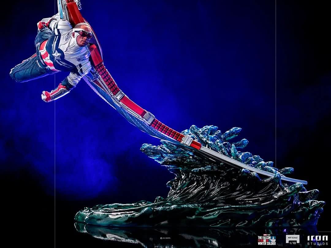 Captain America Sam Wilson Statue - The Falcon and the Winter Soldier - BDS Art Scale 1/10 - Iron Studios